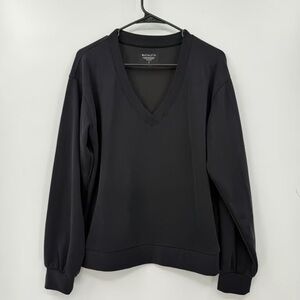 Aerie Womens Gray Long Sleeve Mock Neck Pullover Sweatshirt - Size M